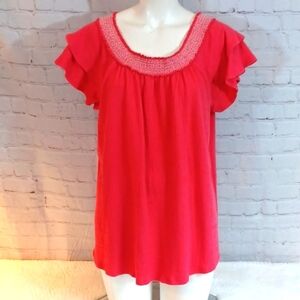 New Directions Woman's Pink Crop‎ TopL